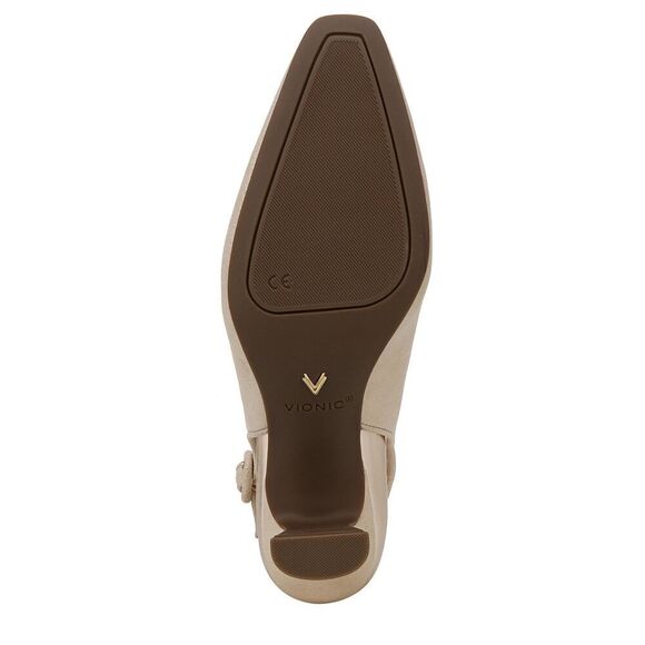 Vionic Women's Sirah Perris Comfortable Kitten Heels- Supportive Backstrap Squa - Picture 3 of 6